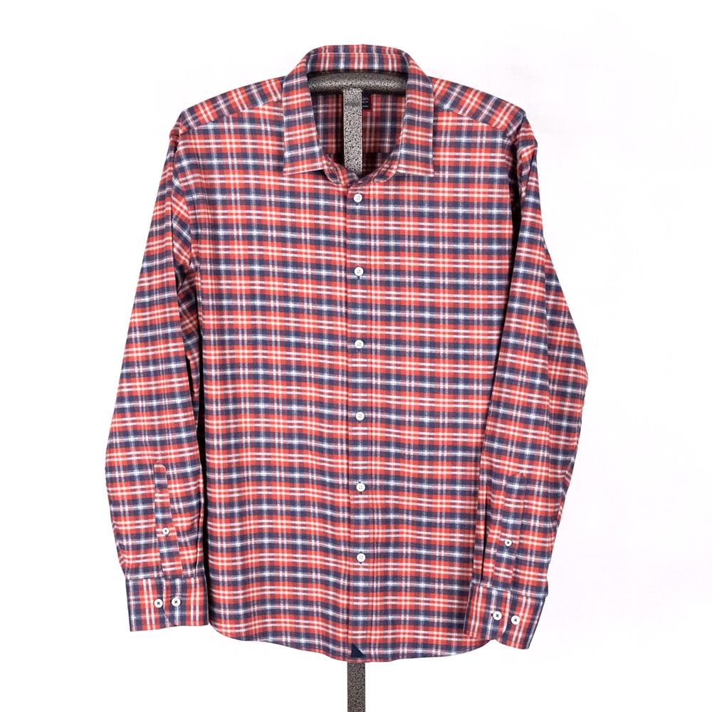 Untuckit Men's Classic Plaid Flannel Shirt Size XXXL 3XL Cabin Rugged Casual